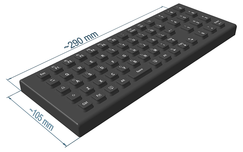 SIK 65 | Rugged Backlit Logistic Keyboard Made of Silicone