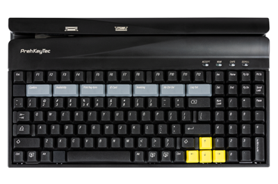 Check-in Keyboard with OCR Scanner and Magnetic Stripe Reader