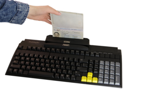 Check-in keyboard with new OCR technology
