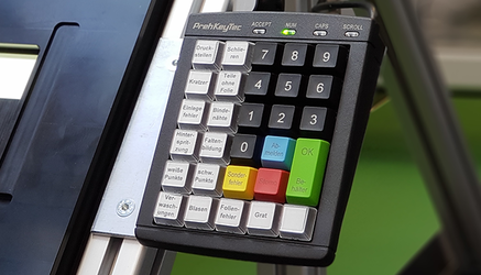 Keypad for visual inspection