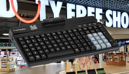 Reliable POS Keyboard with Integrated Card Readers