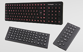 Programmable silicone keyboards