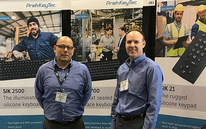 MMTS: PrehKeyTec booth with Sales team