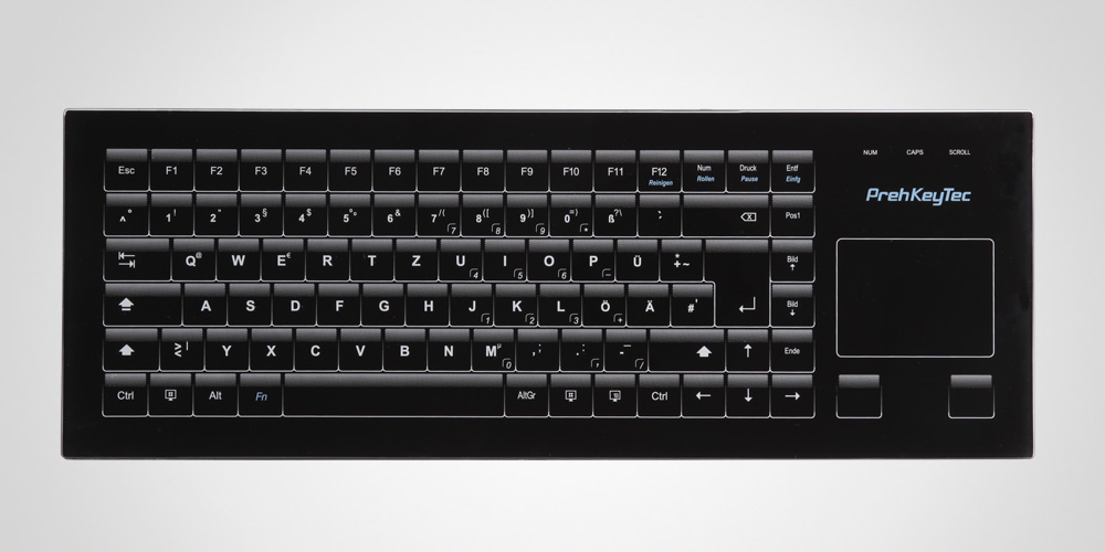 GIK 2700 Alphanumeric keyboard with glass surface
