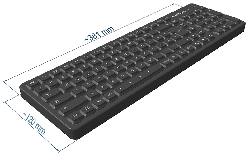 SIK 2500 | Industrial Silicone Keyboard with LEDs